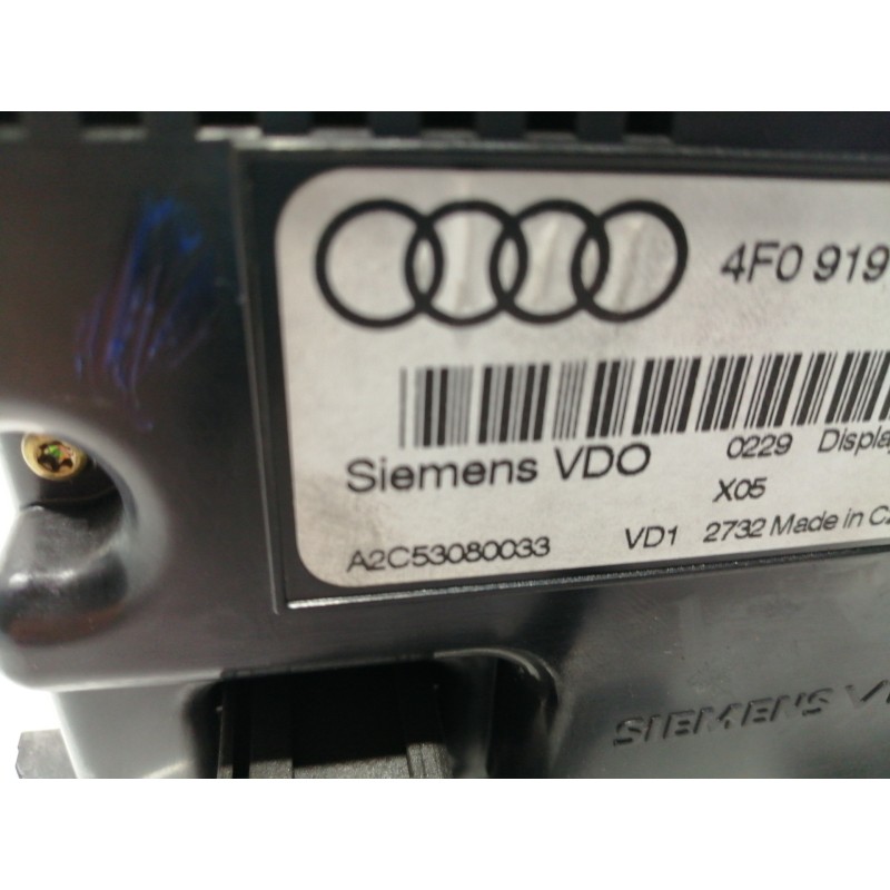 Recambio de pantalla multifuncion para audi a6 berlina (4f2) 2.0 tdi referencia OEM IAM 4F0919603  