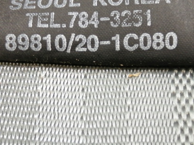 Recambio de cinturon seguridad trasero izquierdo para hyundai getz (tb) 1.3 gls referencia OEM IAM 898101C080LT  