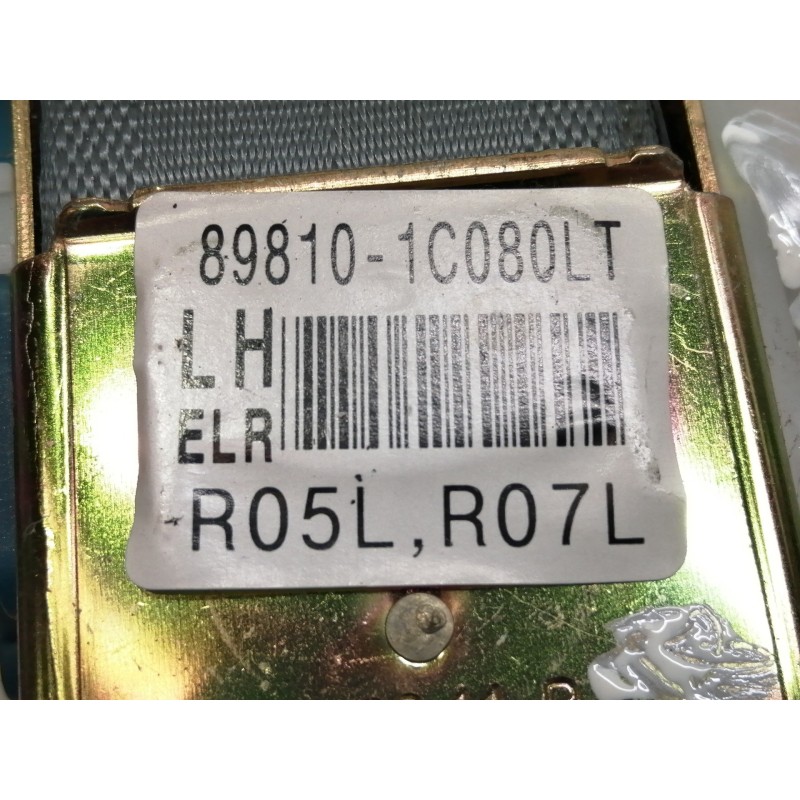 Recambio de cinturon seguridad trasero izquierdo para hyundai getz (tb) 1.3 gls referencia OEM IAM 898101C080LT  