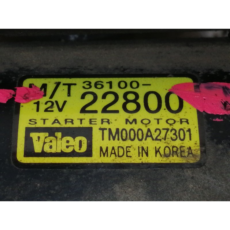 Recambio de motor arranque para hyundai getz (tb) 1.3 gls referencia OEM IAM 3610022800  