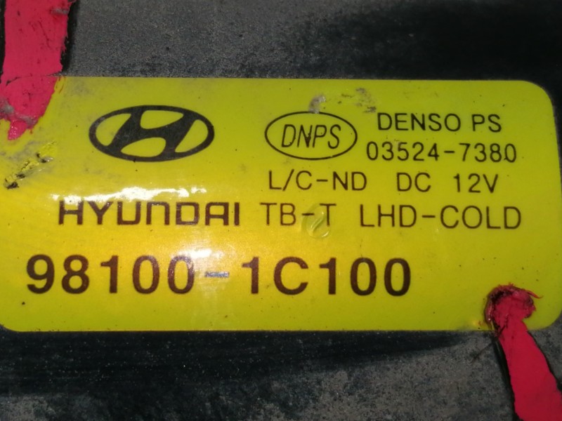 Recambio de motor limpia delantero para hyundai getz (tb) 1.3 gls referencia OEM IAM 981001C100  