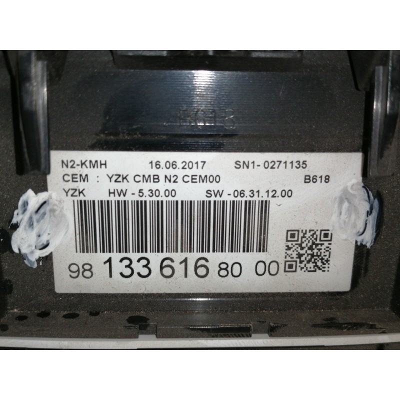 Recambio de cuadro instrumentos para citroën c3 feel referencia OEM IAM 769167680U  