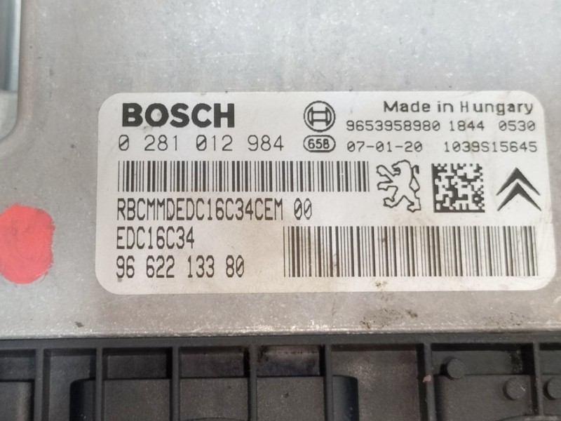 Recambio de centralita motor uce para peugeot 407 st sport referencia OEM IAM 0281012984  