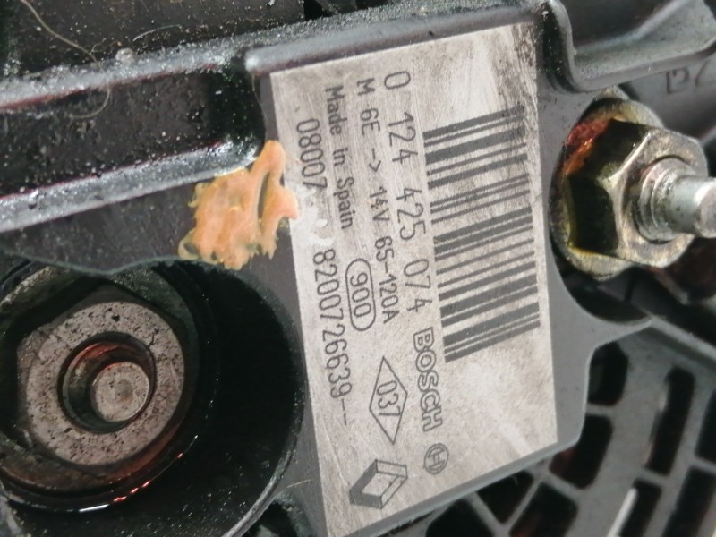 Recambio de alternador para renault megane ii berlina 3p gt referencia OEM IAM 0124425074  