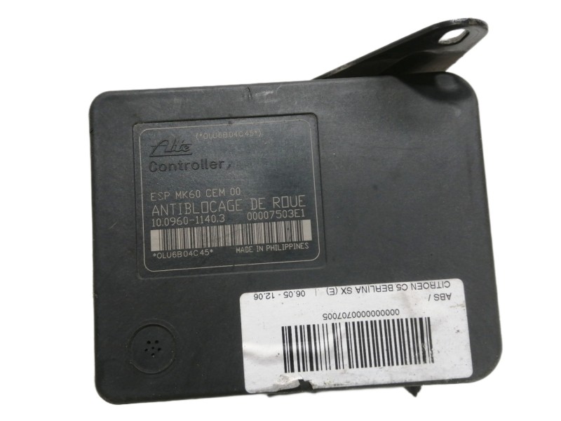 Recambio de abs para citroën c5 berlina sx (e) referencia OEM IAM 10096011403 06540826503365 9657061080 00007503E1 