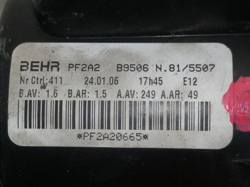 Recambio de motor calefaccion para peugeot 307 break/sw (s2) xs referencia OEM IAM PF2A2B9506 B9506 PF2A20665