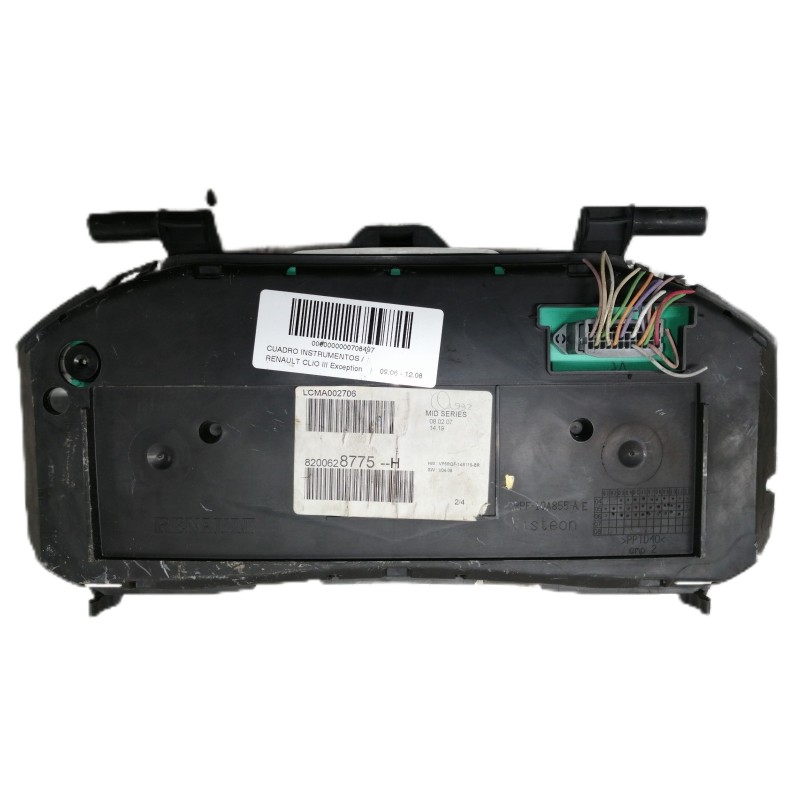 Recambio de cuadro instrumentos para renault clio iii exception referencia OEM IAM 8200628775H LCMA002706 VP5RQF14B115BR 