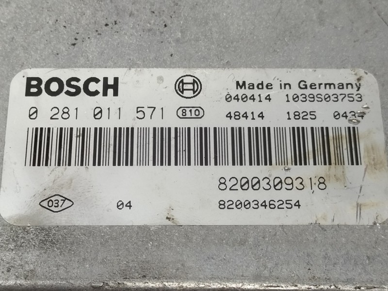 Recambio de centralita motor uce para renault laguna ii (bg0) confort authentique referencia OEM IAM 0281011571  