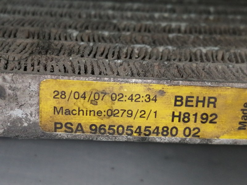 Recambio de condensador / radiador aire acondicionado para citroën c4 picasso sx referencia OEM IAM 9650545480 H8192 