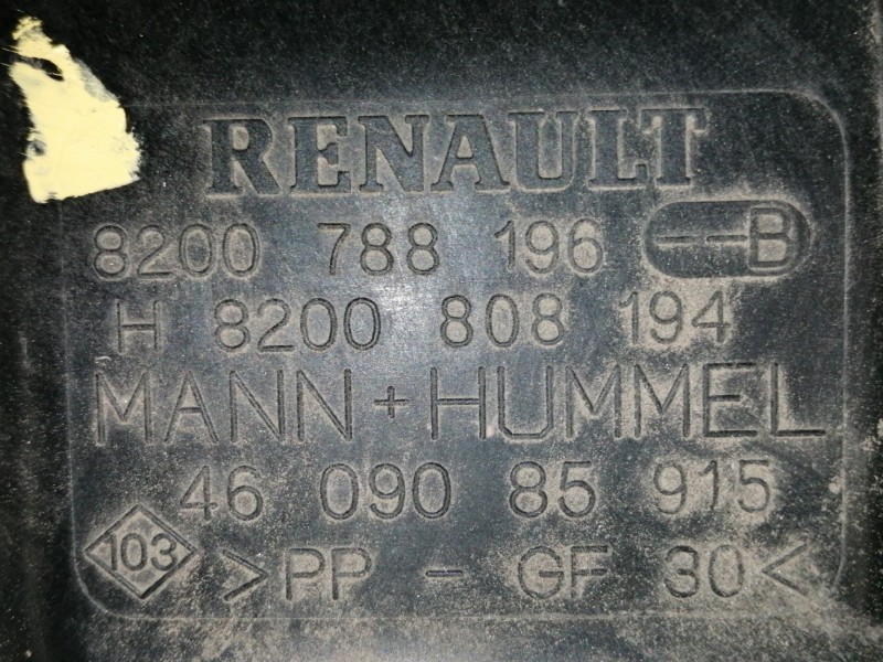 Recambio de filtro aire para renault kangoo (f/kc0) luxe privilege referencia OEM IAM 8200788196 H8200808194 4609085915 