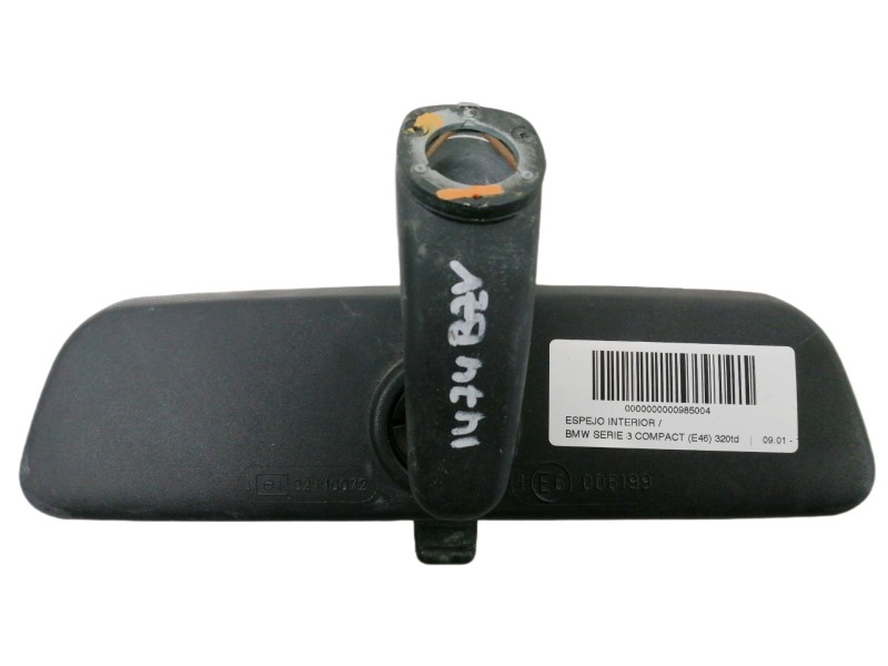Recambio de espejo interior para bmw serie 3 compact (e46) 320td referencia OEM IAM 1928939  