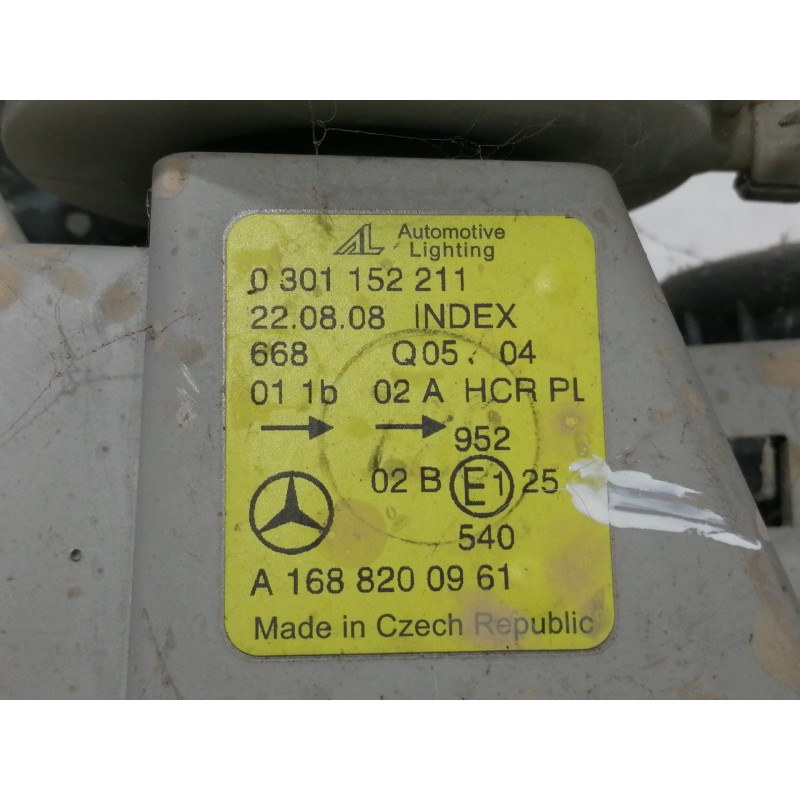 Recambio de faro izquierdo para mercedes-benz clase a (w168) 170 cdi (168.008) referencia OEM IAM 0301152211  