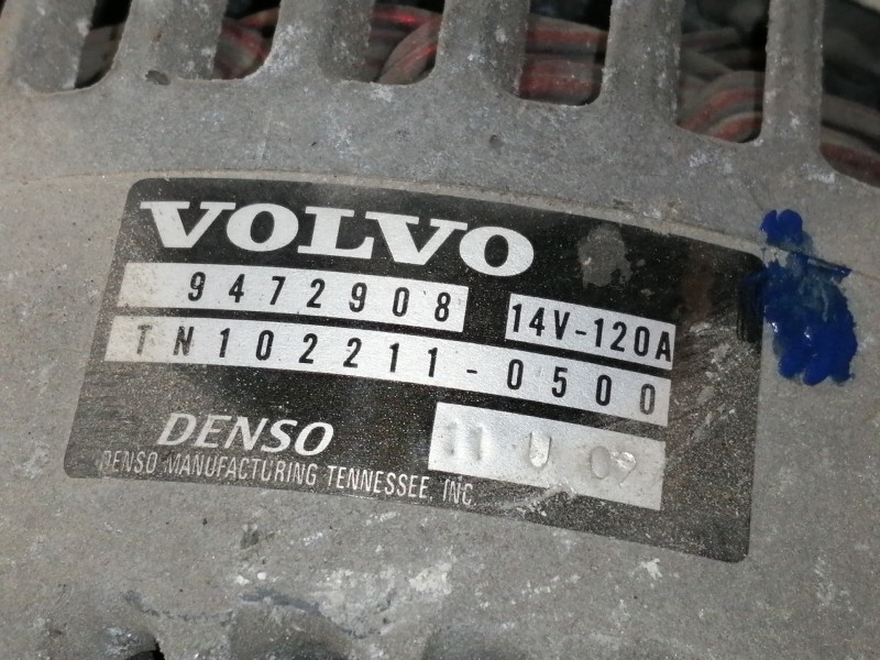 Recambio de alternador para volvo s40 berlina 1.6 referencia OEM IAM 9472908  
