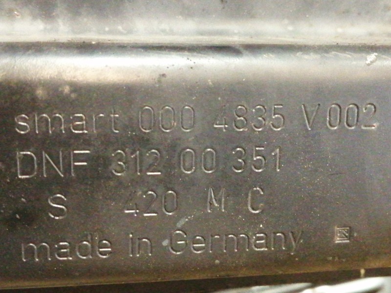 Recambio de refuerzo paragolpes delantero para smart coupe pulse referencia OEM IAM 0004835V002  