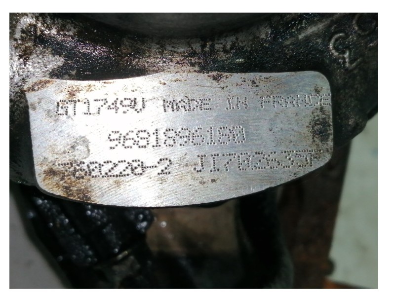 Recambio de turbocompresor para fiat ulysse (179) 2.0 jtd active (100kw)(2008) referencia OEM IAM 9681896180 GT1749V 7602202