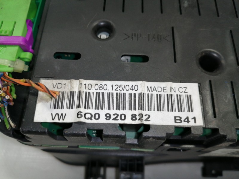Recambio de cuadro instrumentos para volkswagen polo (9n1) gt referencia OEM IAM 6Q0920822  