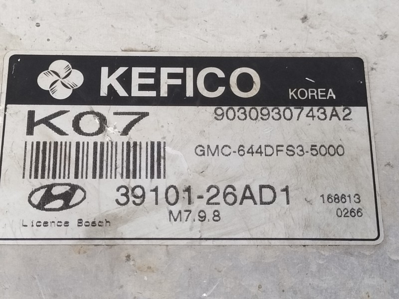 Recambio de centralita motor uce para hyundai accent (mc) gl referencia OEM IAM 3910126AD1  