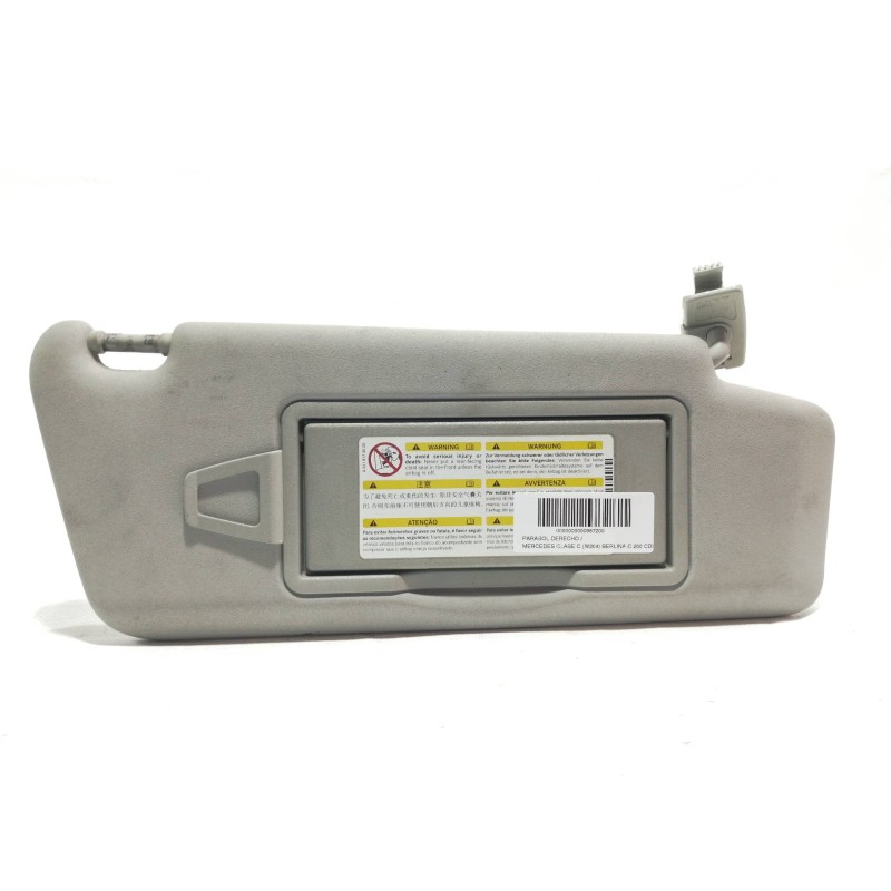 Recambio de parasol derecho para mercedes-benz clase c (w204) berlina c 200 cdi blueefficiency (204.006) referencia OEM IAM   