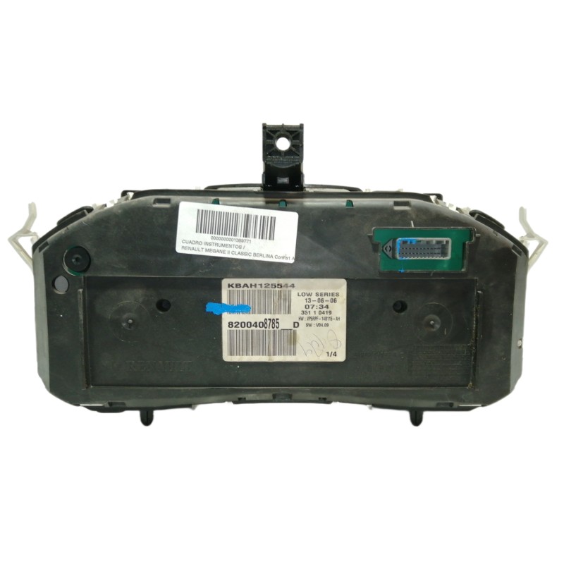 Recambio de cuadro instrumentos para renault megane ii classic berlina confort authentique referencia OEM IAM 8200408785  