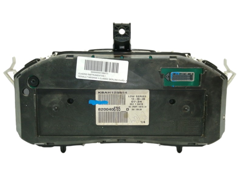 Recambio de cuadro instrumentos para renault megane ii classic berlina confort authentique referencia OEM IAM 8200408785  