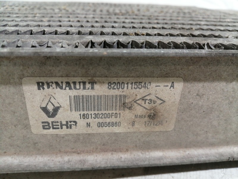 Recambio de intercooler para renault megane ii classic berlina confort authentique referencia OEM IAM 8200115540A 8200115540 160