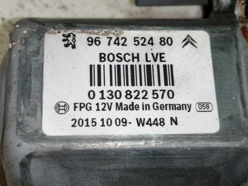 Recambio de elevalunas delantero derecho para citroën c4 cactus business referencia OEM IAM 9674252480  
