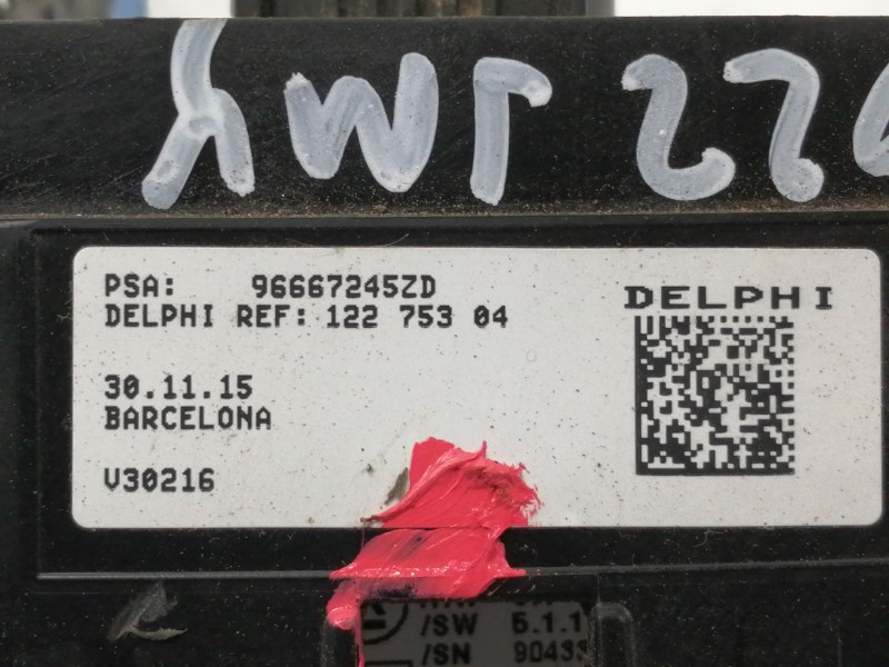 Recambio de mando multifuncion para citroën c4 cactus business referencia OEM IAM 98139475ZD  