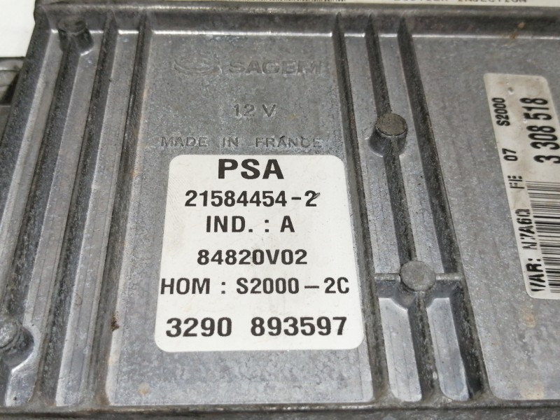 Recambio de centralita motor uce para citroën xsara berlina 1.4i magic referencia OEM IAM 9652202480  