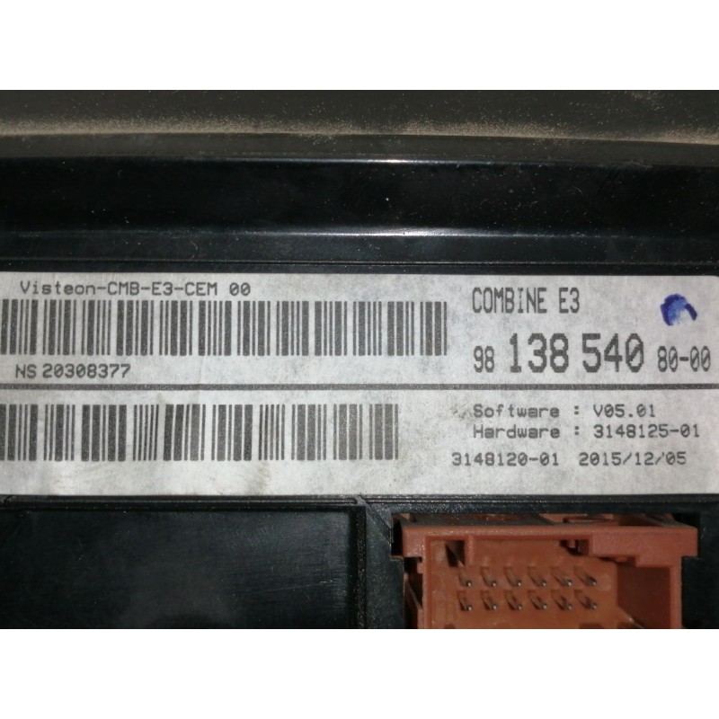 Recambio de pantalla multifuncion para citroën c4 cactus business referencia OEM IAM 9813854080  