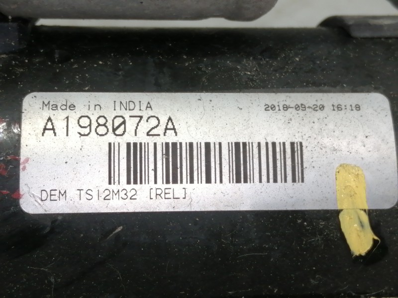 Recambio de motor arranque para peugeot bipper básico referencia OEM IAM A198072A  