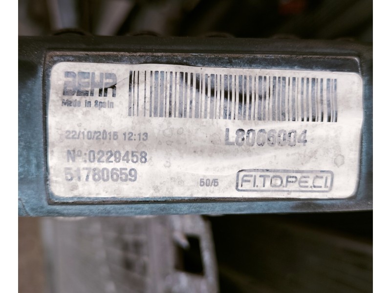 Recambio de radiador agua para peugeot bipper básico referencia OEM IAM L8066004  