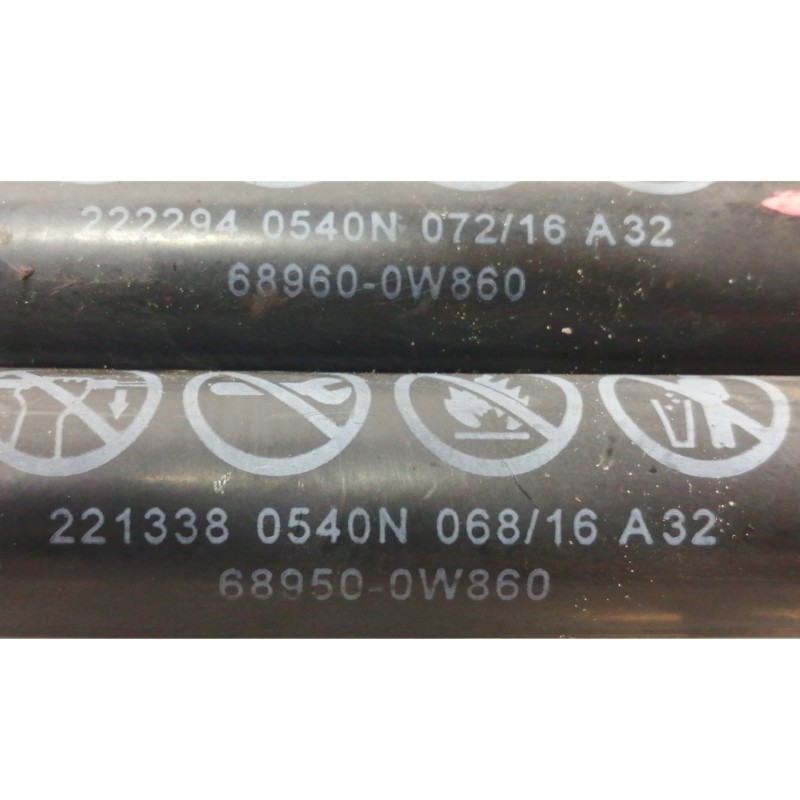 Recambio de amortiguadores maletero / porton para toyota prius (zvw50) basis referencia OEM IAM 689600W860  