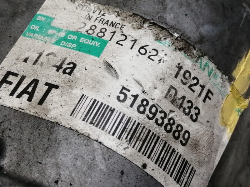 Recambio de compresor aire acondicionado para peugeot bipper básico referencia OEM IAM 28812162 1921F 51893889