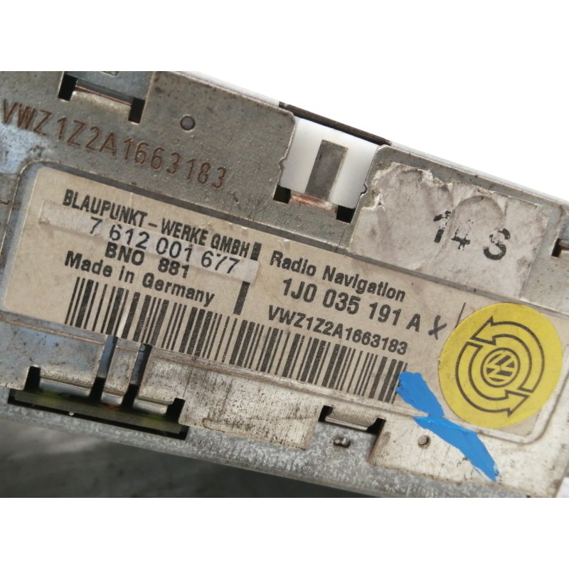 Recambio de sistema audio / radio cd para volkswagen passat berlina (3b3) comfortline referencia OEM IAM 1J0035191A 1J0035191 