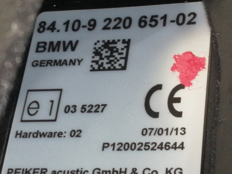 Recambio de modulo electronico para bmw serie 5 lim. (f10) 530d xdrive referencia OEM IAM 8410922065102 P12002524644 51169206729