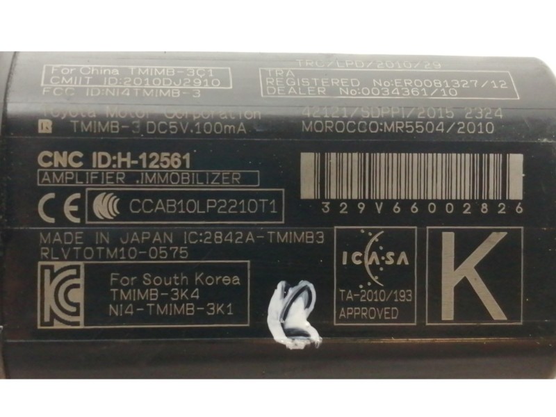 Recambio de conmutador de arranque para toyota prius (zvw50) basis referencia OEM IAM 2010DJ2910  