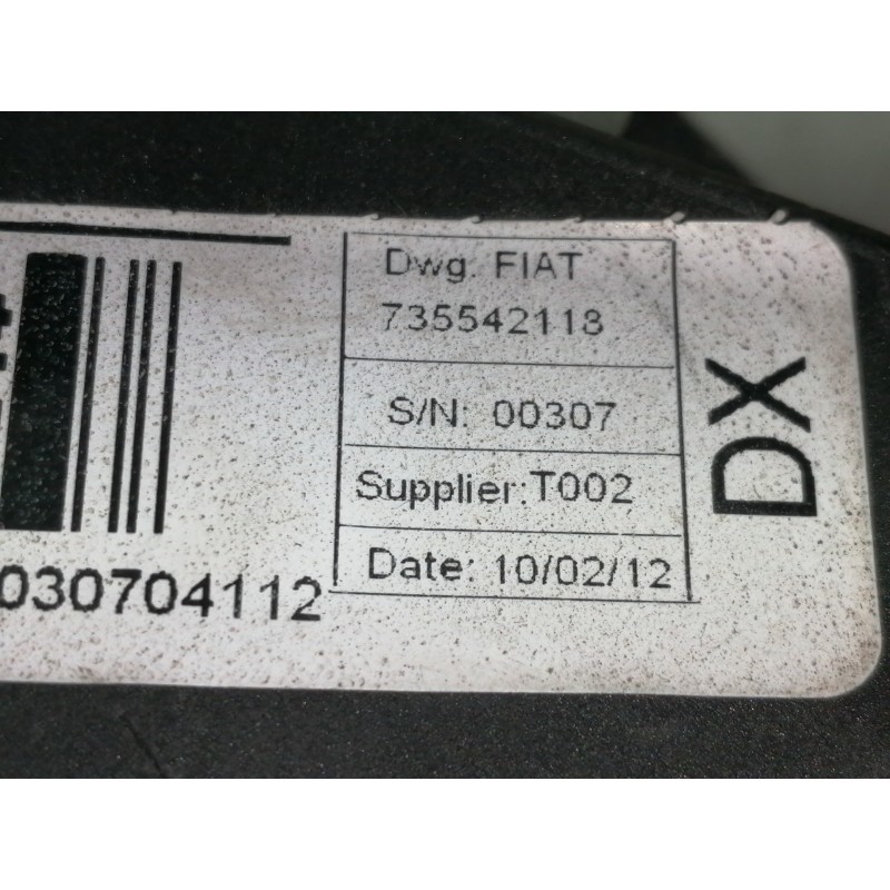 Recambio de cinturon seguridad delantero derecho para peugeot bipper básico referencia OEM IAM 735542118  