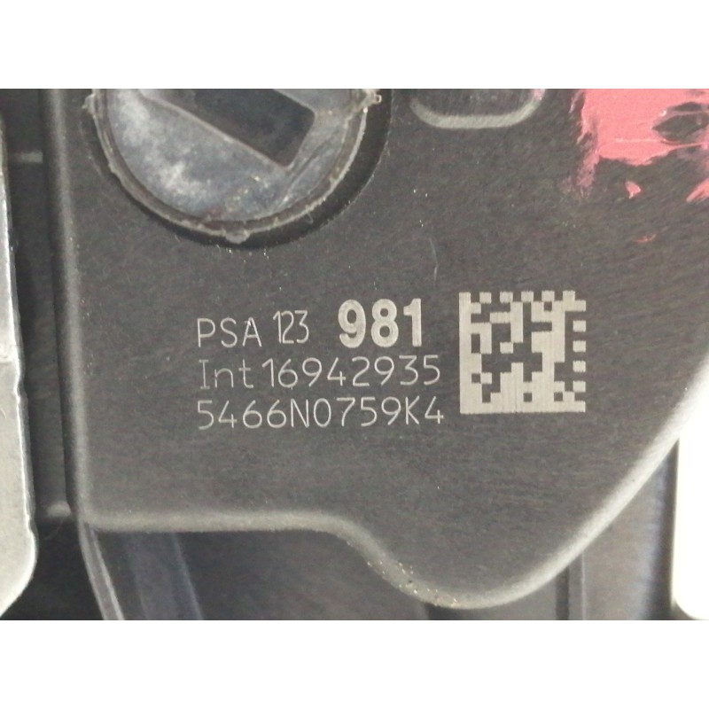 Recambio de cerradura puerta delantera izquierda para citroën c3 shine referencia OEM IAM 16942935  