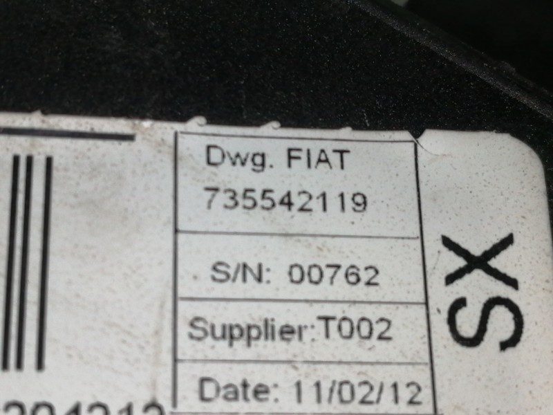 Recambio de cinturon seguridad delantero izquierdo para peugeot bipper básico referencia OEM IAM 735542119  