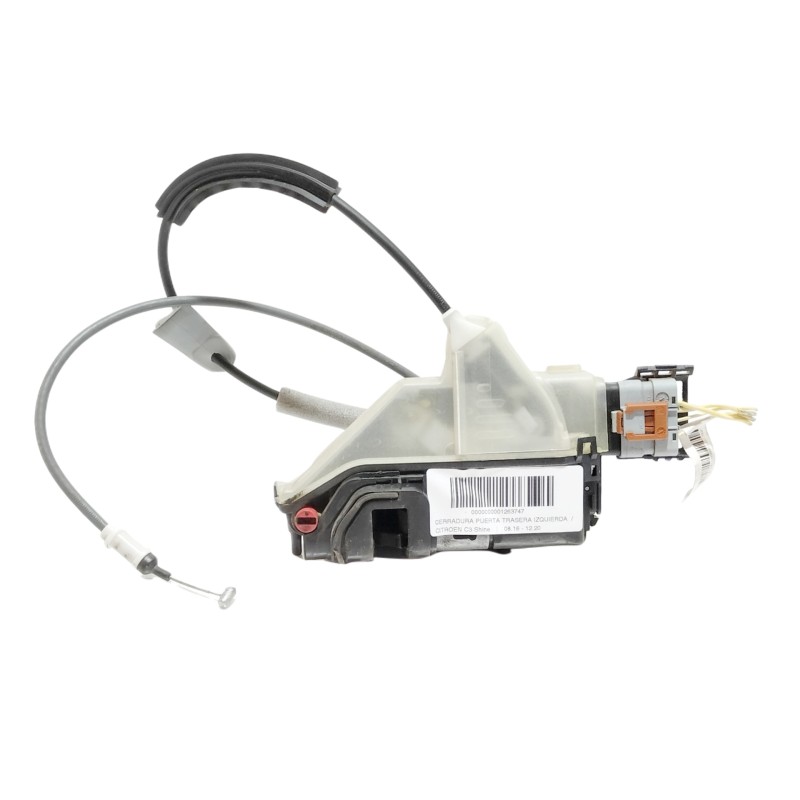 Recambio de cerradura puerta trasera izquierda para citroën c3 shine referencia OEM IAM 98516942940  
