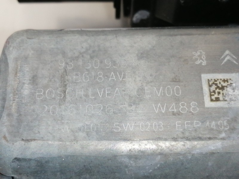 Recambio de elevalunas delantero derecho para citroën c3 shine referencia OEM IAM 9813093380  