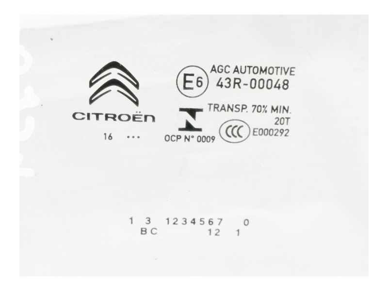Recambio de luna delantera derecha para citroën c3 shine referencia OEM IAM 43R00048  