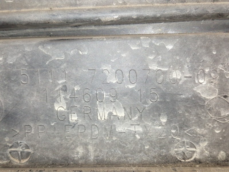 Recambio de rejilla paragolpes derecha para bmw serie 5 lim. (f10) 530d xdrive referencia OEM IAM 51117200700  