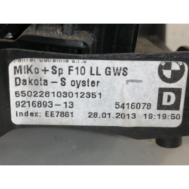 Recambio de apoyabrazos central para bmw serie 5 lim. (f10) 530d xdrive referencia OEM IAM 03F10100051 921689313 
