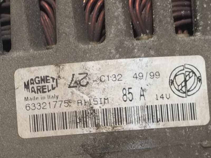 Recambio de alternador para fiat punto berlina (188) 1.2 cat referencia OEM IAM 63321775  