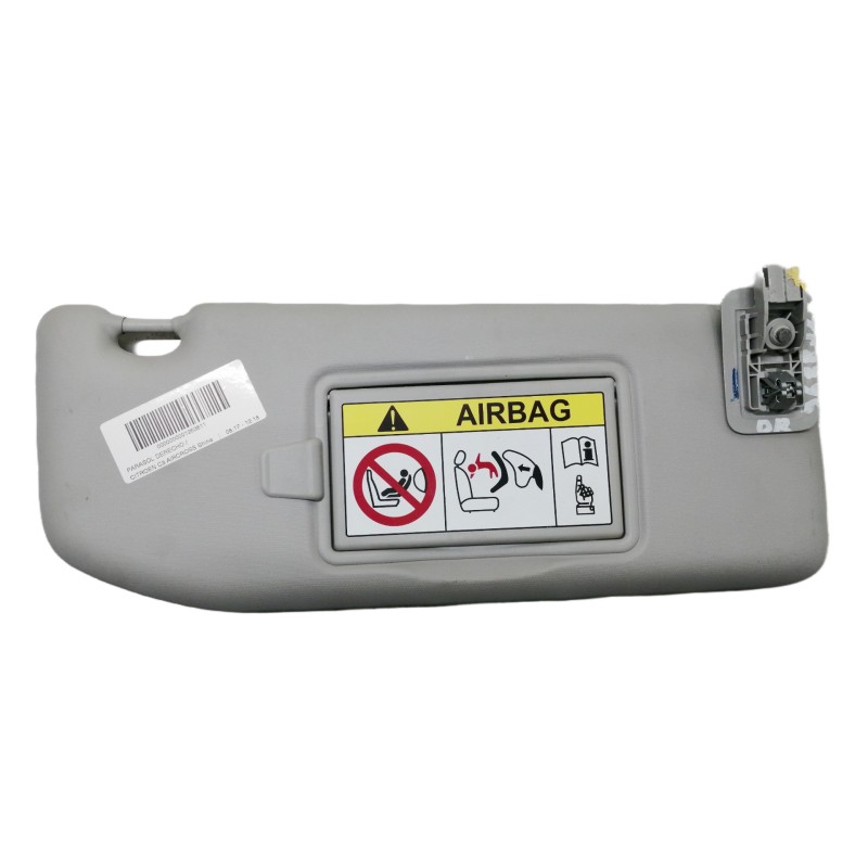 Recambio de parasol derecho para citroën c3 shine referencia OEM IAM 98100807BJ  