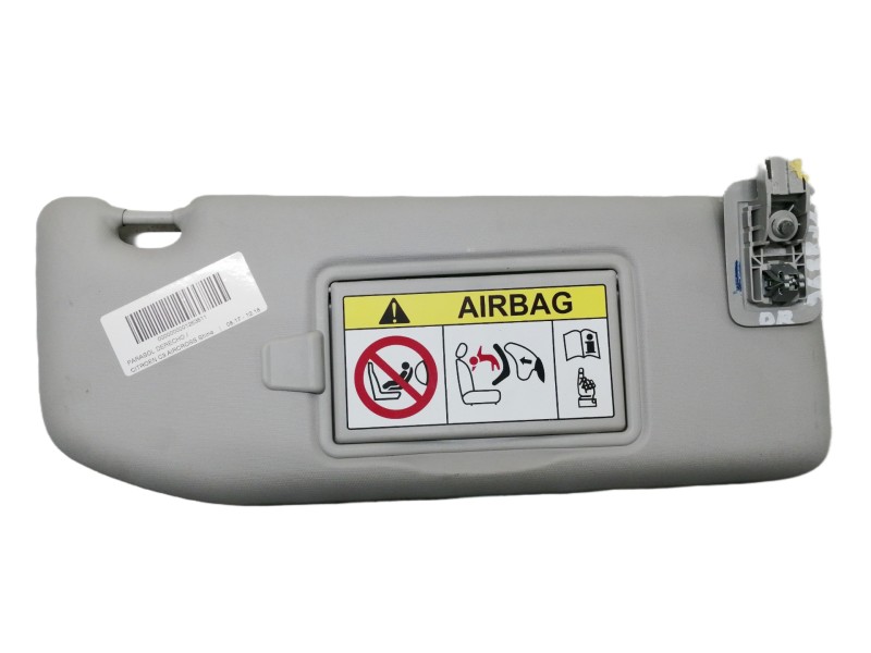 Recambio de parasol derecho para citroën c3 shine referencia OEM IAM 98100807BJ  