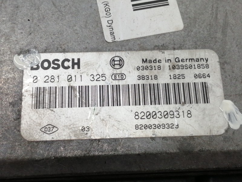 Recambio de centralita motor uce para renault laguna ii grandtour (kg0) dynamique referencia OEM IAM 0281011325  