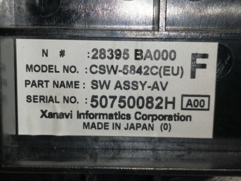 Recambio de mando calefaccion / aire acondicionado para nissan primera berlina (p12) acenta referencia OEM IAM 28395BA000  
