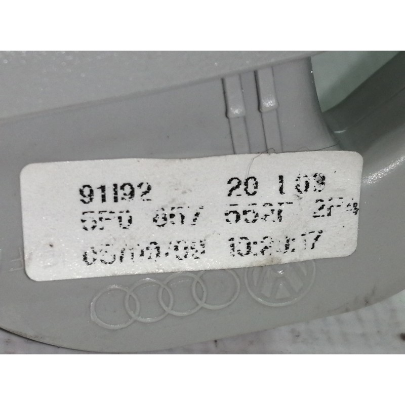 Recambio de parasol derecho para seat leon (1p1) reference referencia OEM IAM 5P0857552F  